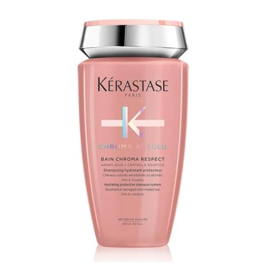 KERASTASE Chroma Absolu - Bain Chroma Respect - Shampoing Hydratant & Protecteur - Préserve 92 % de L'Intensité de la Couleur - 74 % de Brillance en Plus - Cheveux Colorés ou Sensibilisés - 250 ml