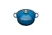 Produktbild Le Creuset Signature Gusseisen-Bräter mit Deckel, Ø 20 cm, Rund, Für alle Herdarten und Induktion geeignet, Volumen: 2,4 l, 3,092 kg, Marseille