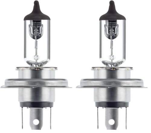 Hella 8GJ 223 498-221 Halógena Lámpara - H4 - Performance + 60% - 12V - 60/65W - Modelo de zócalo, bombilla incandescente: P43t-38 - caja - Cant.: 1, Rendimiento +60 (Paquete de 2)