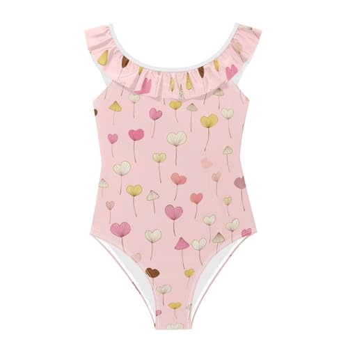 Traje de baño para niñas de 3 a 6 años ideal para playa y piscina con hongos