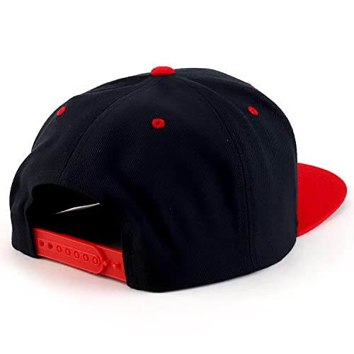 Image of Trendy Apparel Shop Oversize XXL Structured Blank Flatbill Snapback Cap