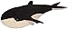Stofftier Wal Groß | Whale Plüschtier Schwarz 40 cm | Kuscheltier Buckelwal weich flauschig süß | Plüschwal waschbar | Schmusetier Geschenke-Ideen für Kinder | Meerestier Pottwal