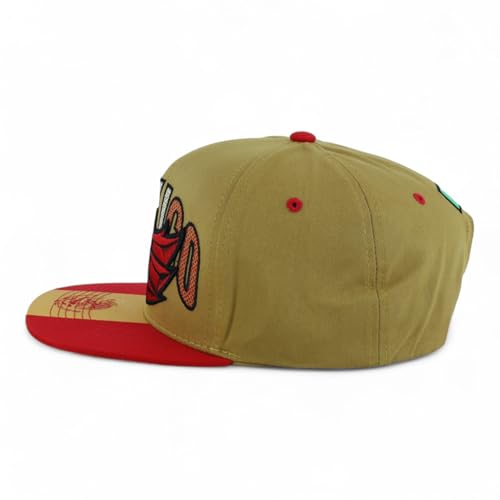 Image of Hecho En Mexico Eagle 3D Embroidered Flat Bill Snapback Cap