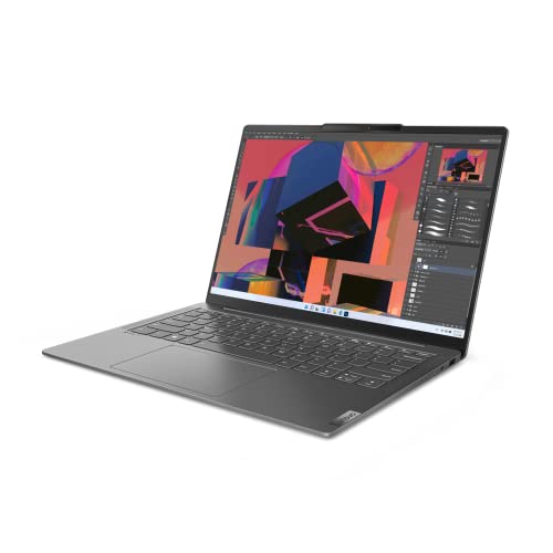 Lenovo Yoga Slim 6i Laptop | 14" 2.8K Display | Intel Core i7-1260P | 16GB RAM | 512GB SSD | Intel Iris Xe Grafik | Win11 Home | QWERTZ | grau | 3 Monate Premium Care – Bild 4