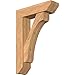 Ekena Millwork BKT0806X28X40LEC06SWR Legacy Slat Smooth Bracket w/Offset Brace, Western Red Cedar