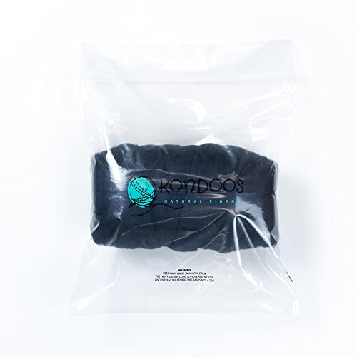 Kondoos Colored Natural Wool roving, 455 gr (1 lb). Best Wool for Needle Felting Wet Felting - Image 2