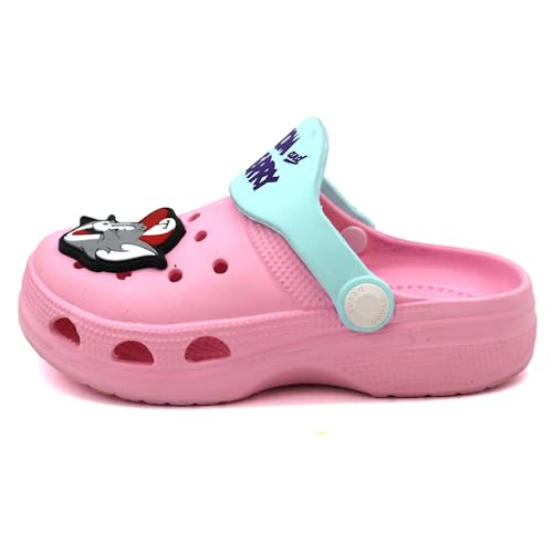 Image of SVAAR Tom & Jerry Kid's Attractive Clogs with Authentic Tom & Jerry Charms and Adjustable Back Strap