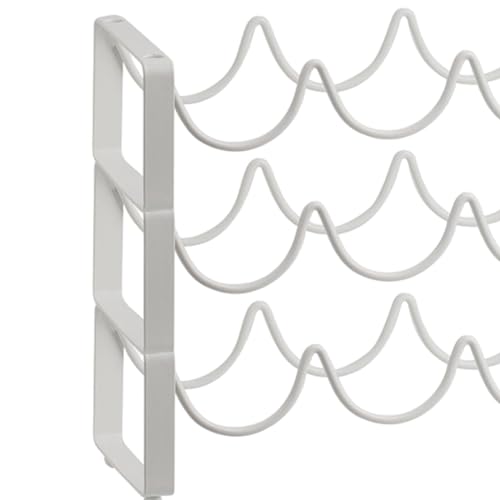 Rangement vin salon stable avec ce support de bouteille créatif blanc