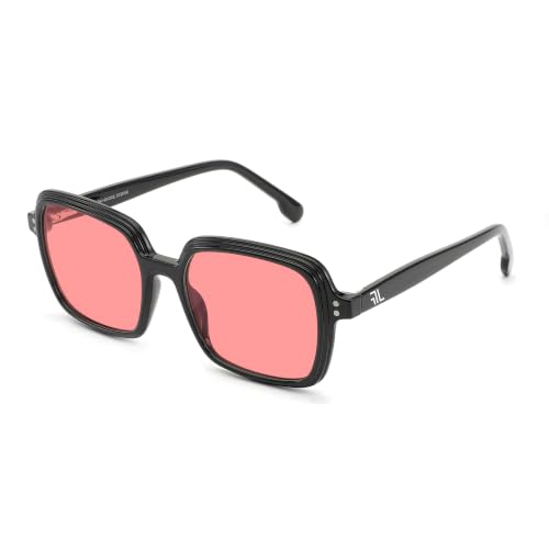 Image of Oversized Blue Light Blocking Glasses for Women and Men, Square Frame Computer Gaming Glasses Anti Glare & UV RF6215