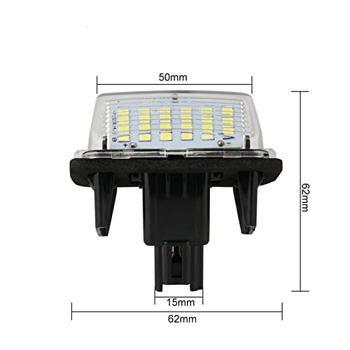 Luces de matrícula Canbus de 12V sin error en el cuadro 3
