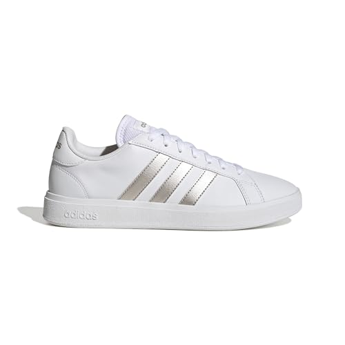 adidas Grand Td Lifestyle Court Casual Shoes, Zapatillas Mujer, Cloud White Platinum Cloud White, 39 1/3 EU