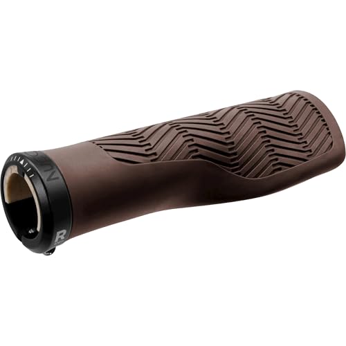 Poignées Herrmans Nucore Tour Wave marron 130 mm ergonomiques pour guidon de vélo hollandais