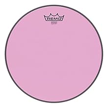 Suitable for tom-toms and snare drums, ideal for acoustic drum kits in studio and live use. Remo Colortone Emperor Clear with open, bright tone and strong attack – known for full projection and assertiveness. Two-ply 7-mil Mylar film with Remos Skynd...