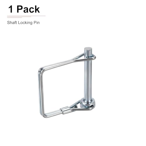 DTGN 5mm x 40mm (DxL) Wellenverriegelungsstift - 1 Stück - Gut für landwirtschaftliche Anhänger Rasen - Karbonstahl Vierkant-Anhängerkupplungsstift - Silberton