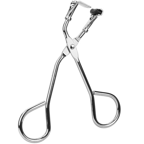 FRCOLOR Rizador parcial de pestañas de silicona, rizador de pestañas, herramienta de rizado de pestañas, mini herramienta de rizado de pestañas de acero inoxidable