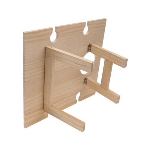 Table à vin pliable portable en bois avec support verres