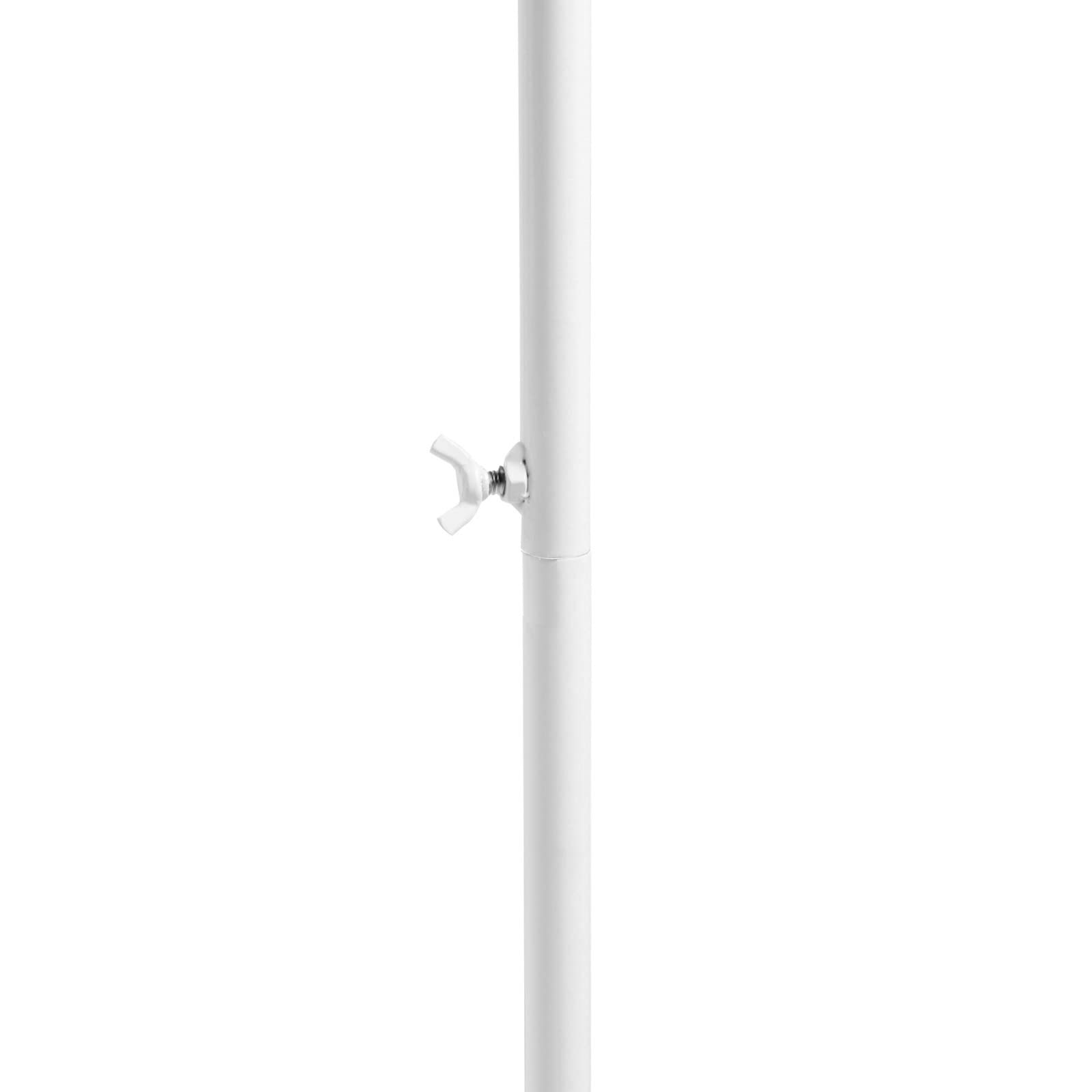 7.5ft Metall Hochzeitsbogen Traubogen Hochzeit Blumen Ballonbogen Rahmen Tragbares Großer Metall-Ballonbogen Hintergrundständer (Weiß)