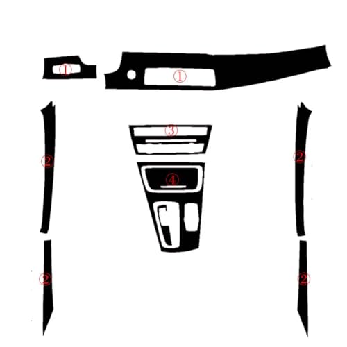 Autocollant de console centrale de voiture contre les rayures pour BMW Série 5 GT F07