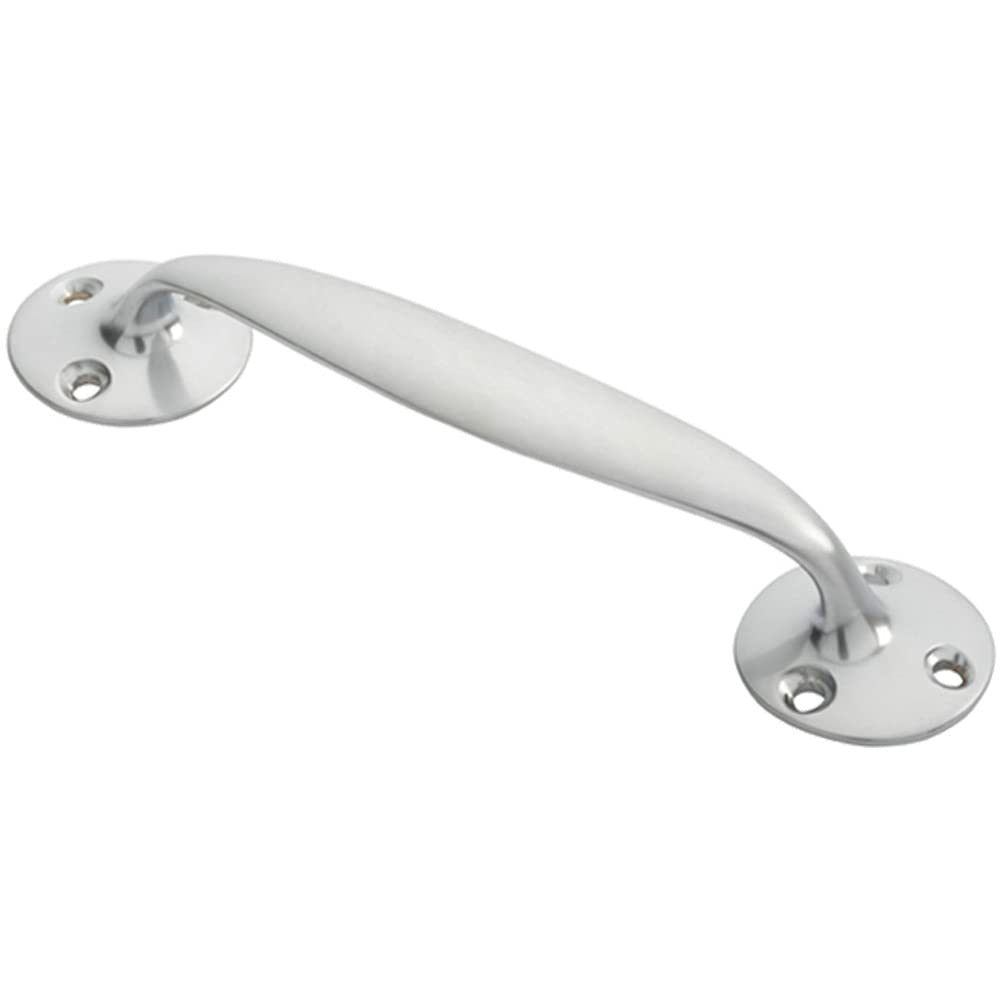 Loops Satin Chrome Victorian Bow Shaped Pull Handle - 152Mm Length - 32Mm Proj - | Traditional Pull Handle - Suitable For Lightweight Internal Doors - Ornate Design Cabinet Handle