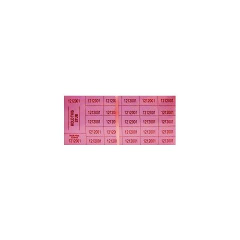Auction Tickets - 500 Sheets - PINK Cover