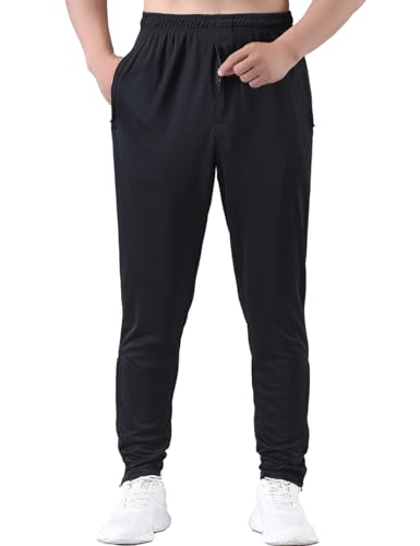Zoulee Men's Active Athletic Workout Track Pants Jogger Sweatpants for Men with Zipper Fly and Pockets Fit Football Pants3