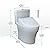 TOTO WASHLET+ Aquia IV One-Piece Elongated Dual Flush 1.28 and 0.9 GPF Toilet and WASHLET C5 Bidet Seat, Cotton White- MW6463084CEMFGN#01