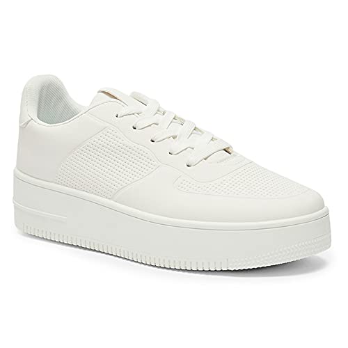 Buy shoexpress Women's Textured LaceUp Sneakers White (4BF02260) at