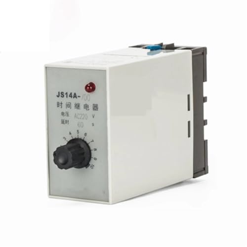 Relé de tiempo transistor JS14A temporizador AC 220V de 0 a 3 minutos para control eléctrico