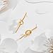 YUJIE Gold Knot Earrings for Women 18K Gold Plated Knot Statement Chunky Stud Earrings Trendy Fashion Jewelry