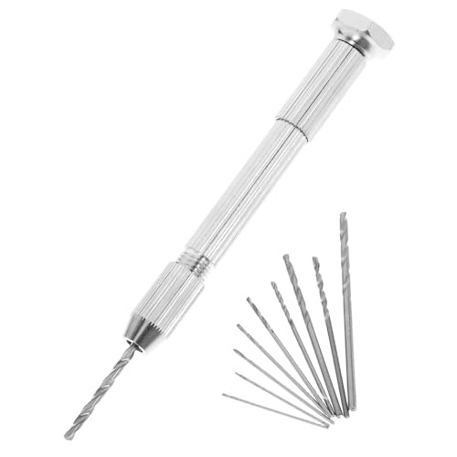 FUNOMOCYA Hand Twisted Drill Holder Small Drill for Crafts Jewelers Tools Diy Manual Punching Tools