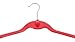 ESYLIFE 50 Pack Clothes Hanger Velvet Hangers with Cascading Hook Ultra Thin No Slip ,Dark Pink