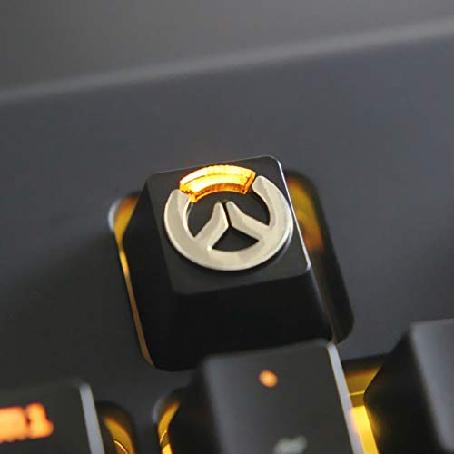 Mugen Custom Overwatch Logo Gaming Keycaps for Cherry MX Switches - Fits Most Mechanical Keyboards - with Keycap Puller