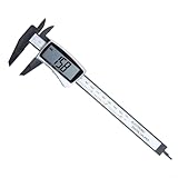 BlissfulAbode Calibrador digital Vernier 150mm/6inch micrómetro electrónico pantalla LCD medidor de profundidad herramienta de medición