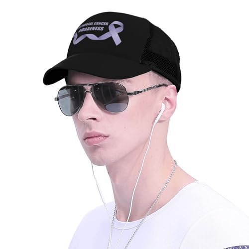 Esophageal Cancer Awareness Mesh Baseball Cap - Classic Adjustable Peak Cap, Trucker Hat for Men & Women4