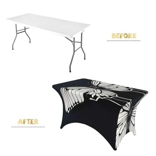 Nappe extensible rectangulaire infroissable pour table pliante 1m20 - 3