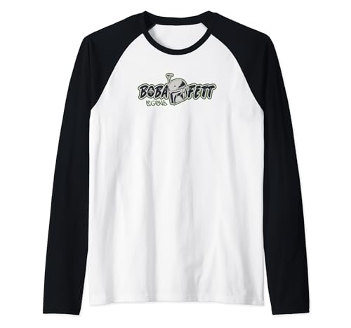 T-shirt Star Wars Boba Fett raglan avec finitions haut de gamme