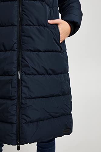 OXMO Soliana Damen Steppmantel Wintermantel Winterjacke gefüttert, Größe:M, Farbe:Total Eclipse (194010)