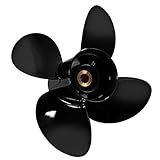 Meruzue OEM Upgrade 14 1/2 x 17 Aluminum Outboard Propeller Compatible with Yamaha Engines 150/175/200/220/225/250/300HP F150 F175 F200 F225,15 Spline Tooth, 4 Blades,RH