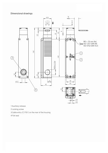 Commutateur TP3-2131A024MC1761 robuste boîtier de commande électrique 084290