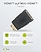 Goobay 68841 HDMI auf Mini HDMI Adapter / UHD 4K mit 60 Hz 2160p / Adapterstecker HDMI Buchse auf HDMI Mini Stecker Typ C Konverter / TV Monitor Projektor / Schwarz