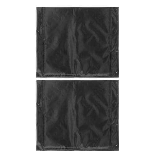 WATIIFUFU Repuestos para Accesorios de Silla de Ruedas para Silla de Ruedas 2 Cojines de Tela Oxford Negra, Asiento Práctico y Fácil de Limpiar