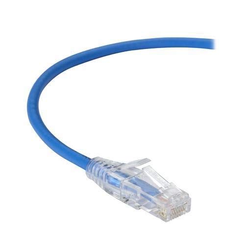 Black Box C6PC28-BL-01, Slim-Net 28 AWG Patch Cable, Pack of 50 pcs