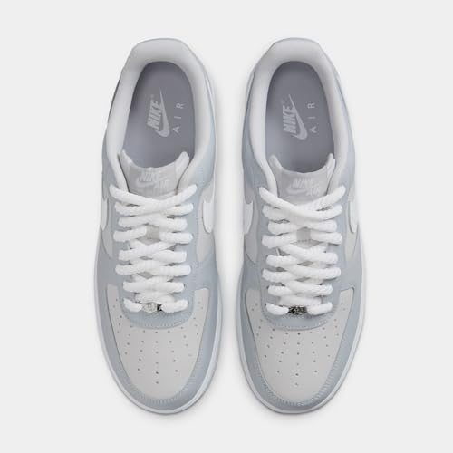 Image of Air Force 1 Mens Basketball Shoes (Wolf Grey /White) (HV9405-001, Size 6