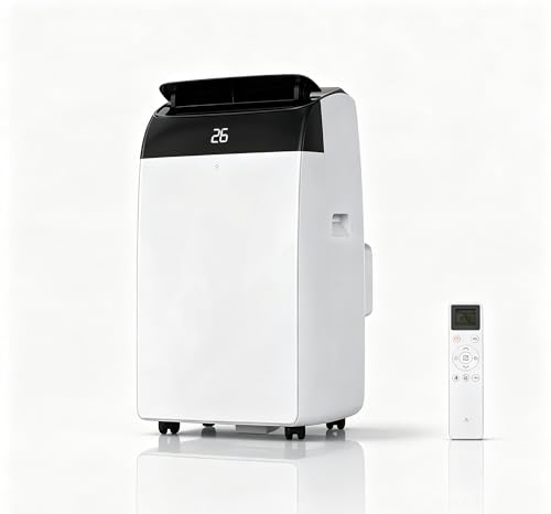 GarveeMore Mobile Klimaanlage 12000 BTU Klimagerät Mit Abluftschlauch: 4- in- 1 Mobiles Klimagerät Für Zuhause & Dachgeschoss Bis 51m², Leise 51dB Klimaanlage Mobil, Entfeuchter, Ventilator
