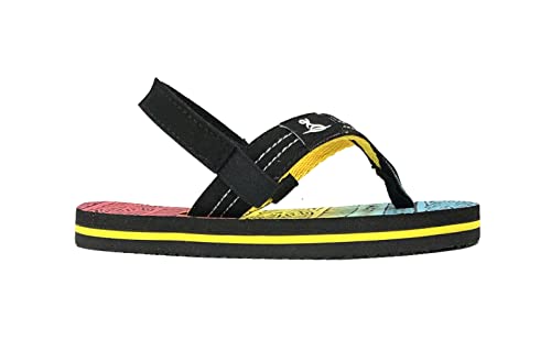 Image of REDVOLUTION New Boys' Beach Sandal TRIBAL Tattoo | Geometric Bali Flip-Flop Sandals