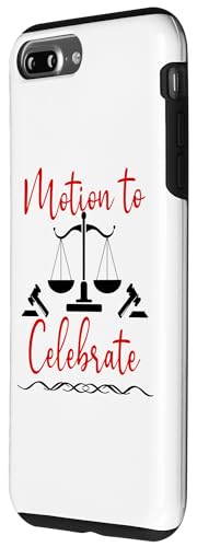 Motion to Celebrate Sign Funny Lawyer Graduation Law School Coque pour iPhone 7 Plus/8 Plus – vue 2