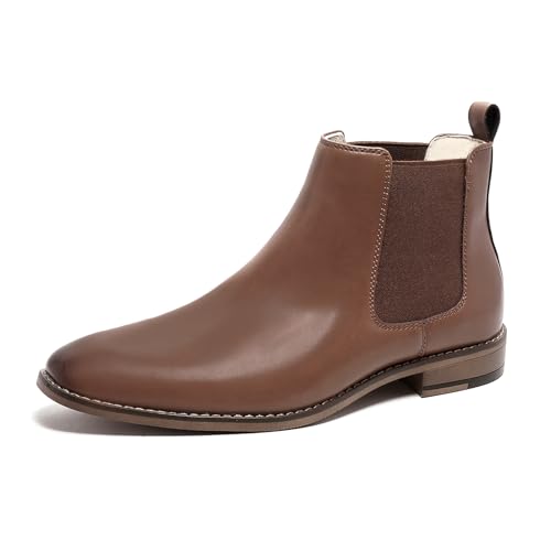 Image of Cestfini Chelsea Boots Men Classic Elastic Dress Boots Casual Men's Chelsea Ankle Boots