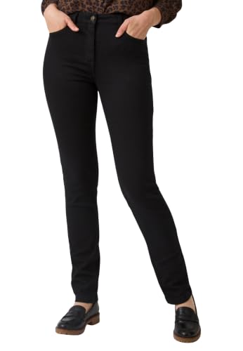 Jean slim femme Damart en coton extensible bleu denim