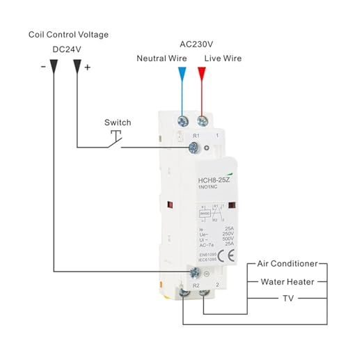 Contacteur DC 24V Résolvant la Commutation Automatique des Circuits 2P 25A - 5