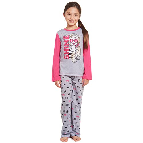 Barbie Girls Pajama Shirt and Pants Sleep Set Little Kid to Big Kid2